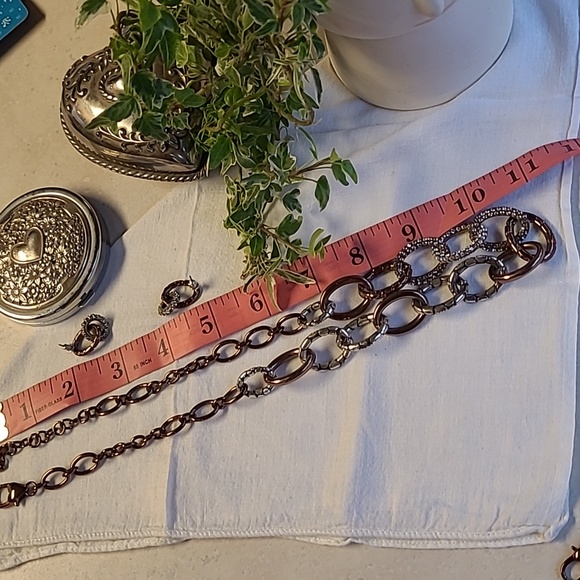 Brighton Pebbled Pave Necklace, Bracelet & Earrings Bundle - Picture 13 of 15